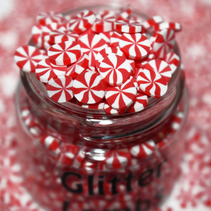 Peppermints For Rudolph Christmas Clay Sprinkles by Glitterlambs.com