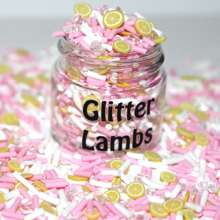 Pink Lemonade Punchbowl Clay Sprinkles & Beads by GlitterLambs.com