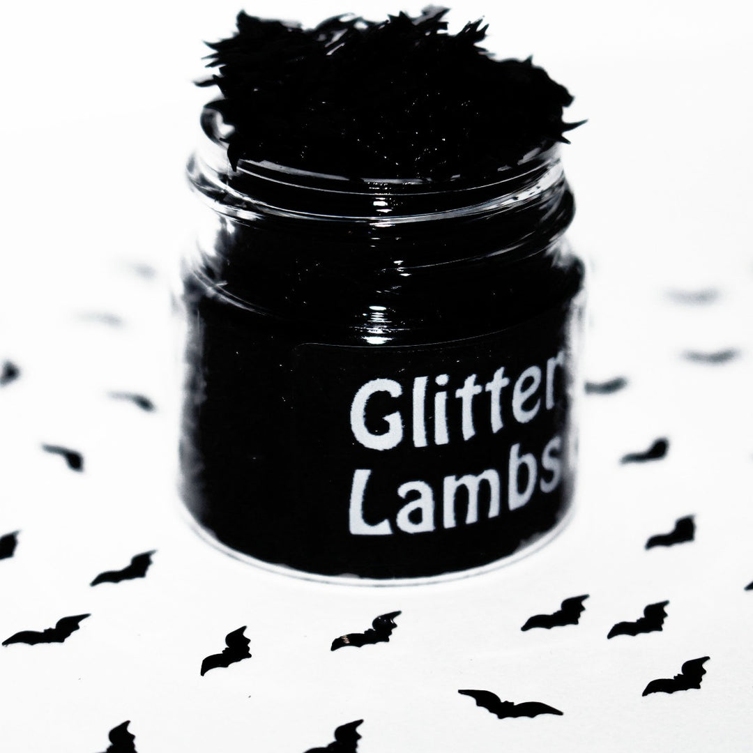 Pouty Bat Face Glitter. Great for crafts, resin, body, hair, etc. by GlitterLambs.com