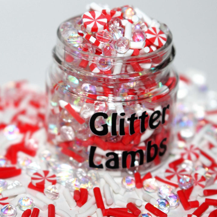 Santa's Peppermint Shake Clay And Bead Mix by GlitterLambs.com