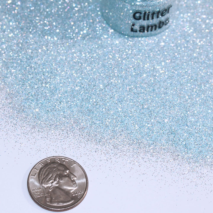 Sip Your Tea & Dine With A Ghost Blue Iridescent Glitter by GlitterLambs.com .008