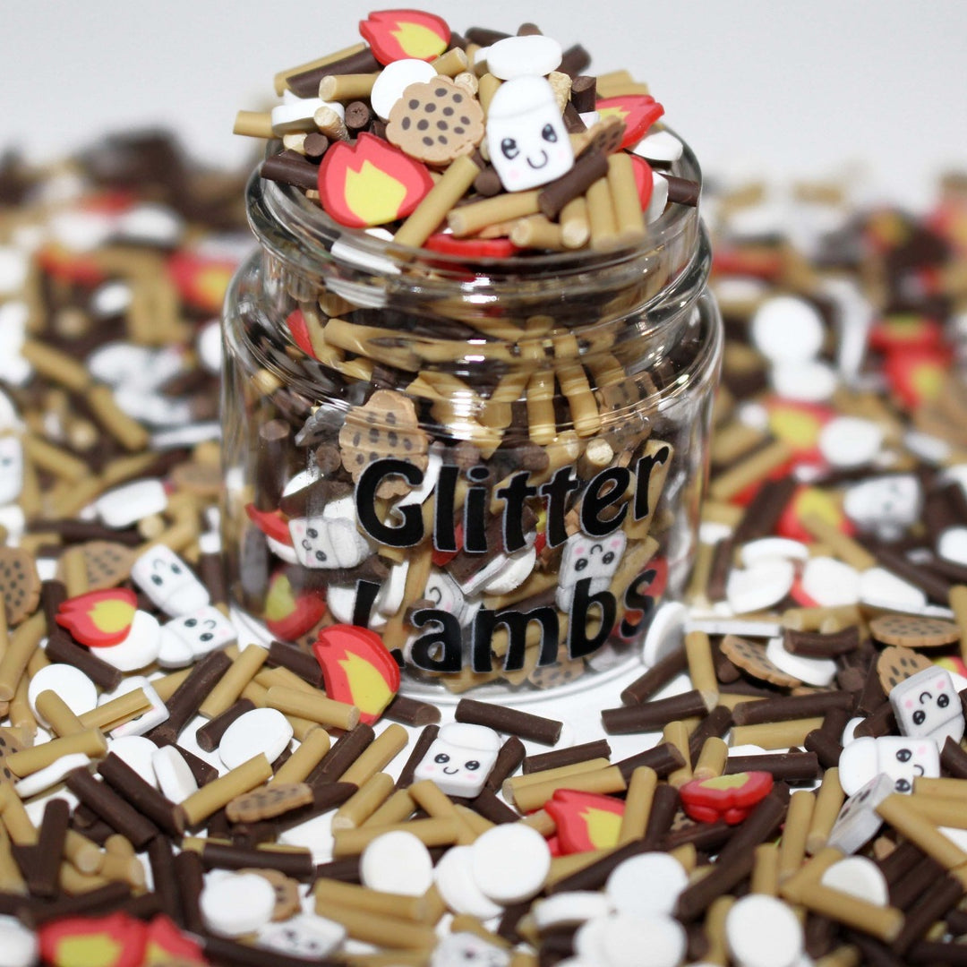 Smores By The Campfire Clay Sprinkles by GlitterLambs.com