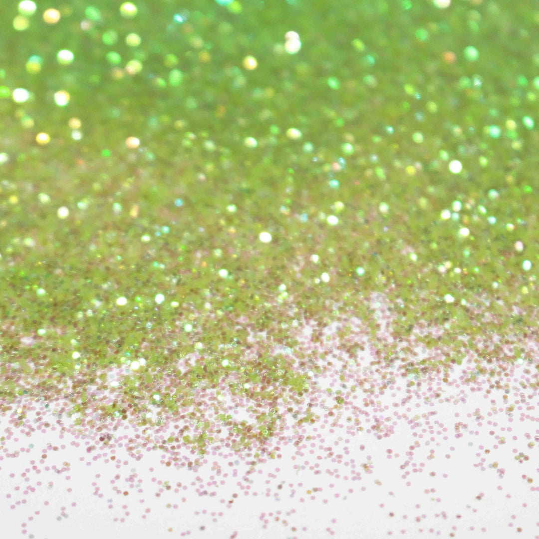Sour Apple Lollipop Glitter by GlitterLambs.com Green Iridescent Size .015