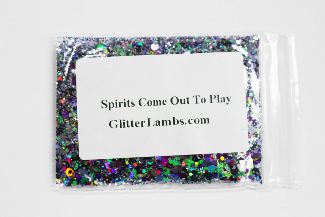 Spirits Come  Out To Play (Halloween) Glitter by GlitterLambs.com