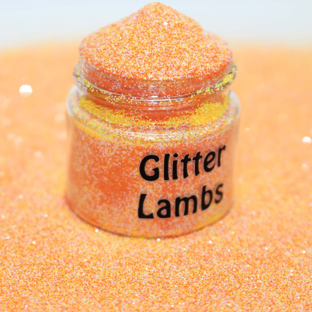 Snuggle Bunny Carrot Cake Orange Glitter by GlitterLambs.com