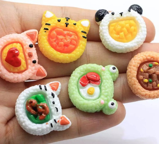 Sushi Fake Food Cabochons by GlitterLambs.com