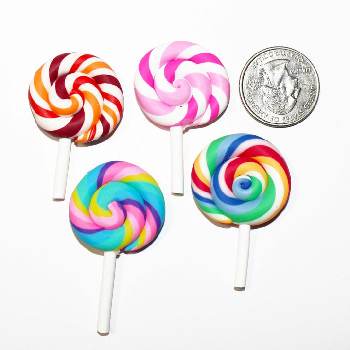 Swirl lollipop cabochons