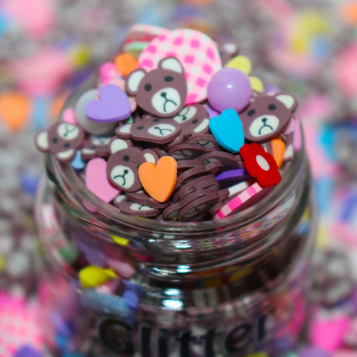 Teddy Bear Picnic Clay Sprinkles & Beads by GlitterLambs.com