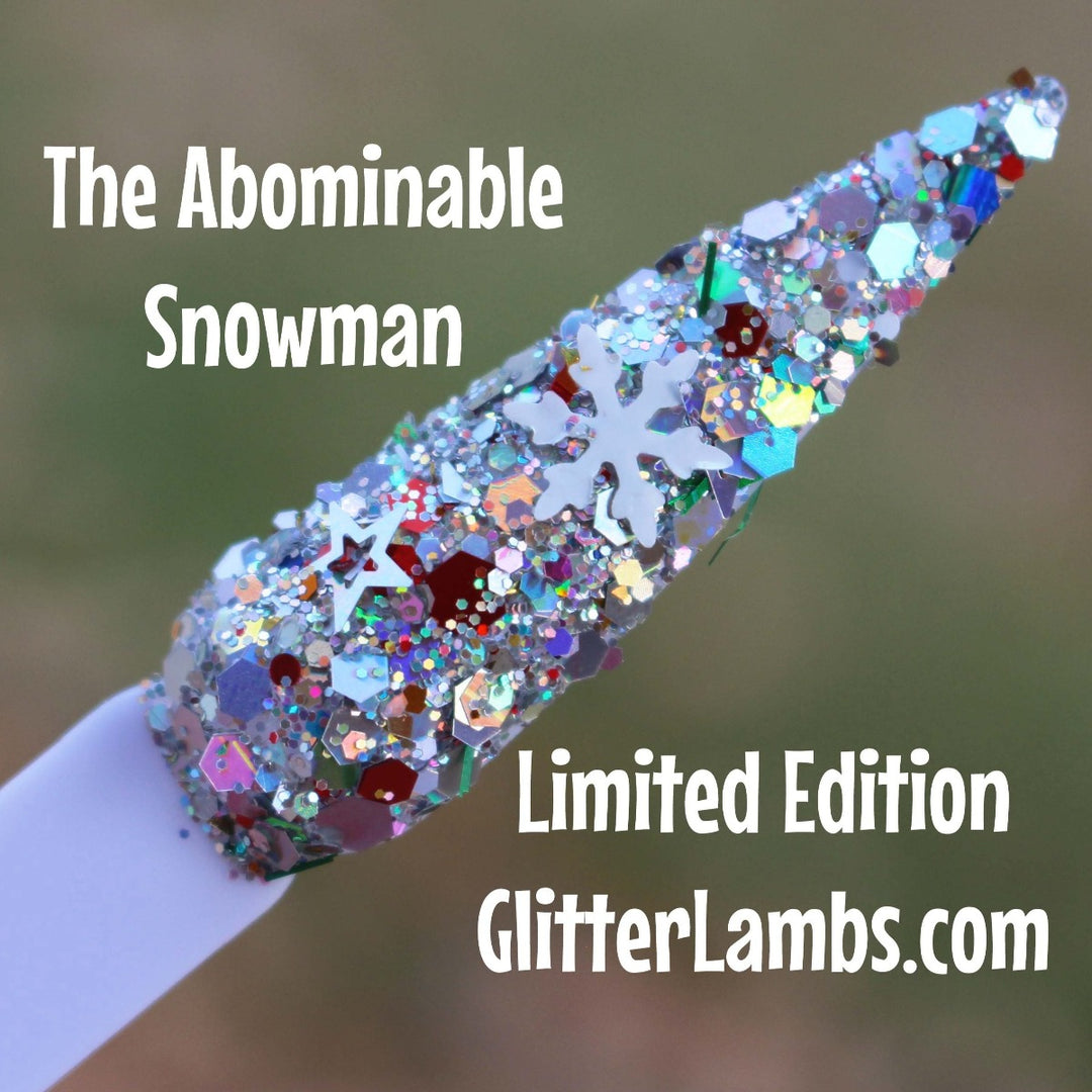 The Abominable Snowman Glitter by GlitterLambs.com