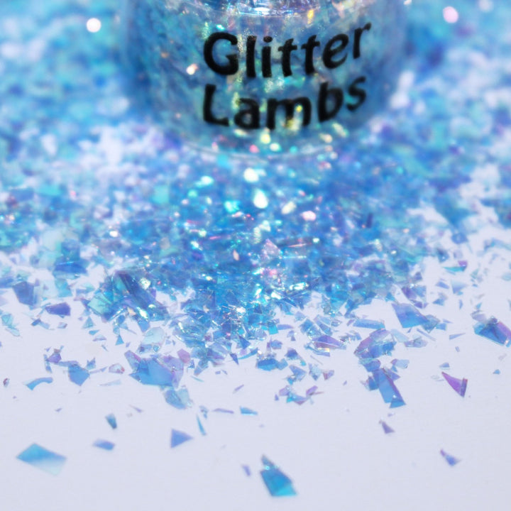The Ice Queen Glitter Blue Iridescent Mylar by GlitterLambs.com