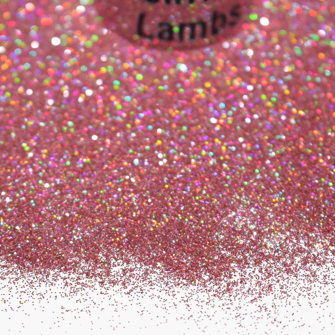 Thick But Cute Pink Holographic Glitter by GlitterLambs.com (.008)