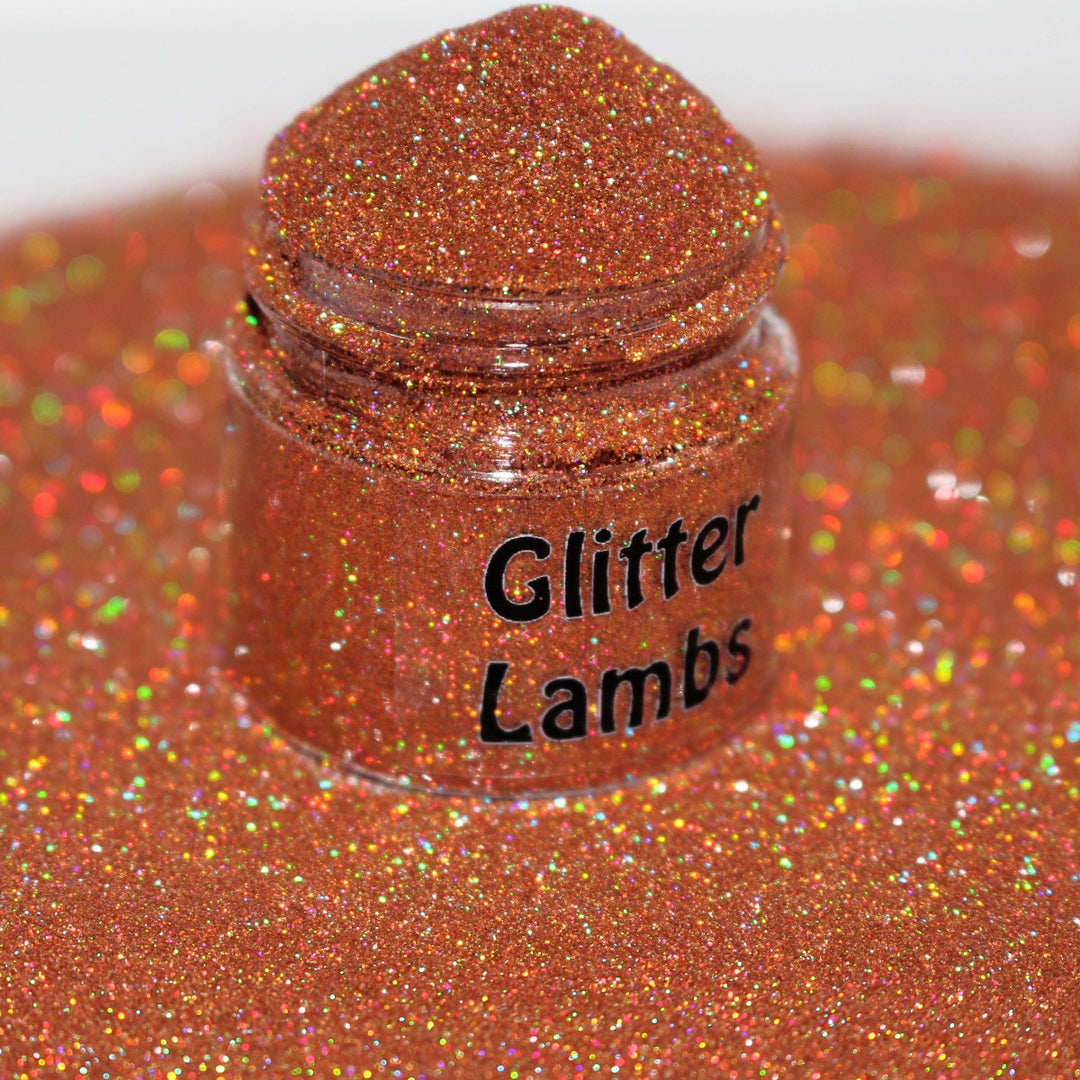 Top Secret Project Burnt Orange Holographic Cosmetic Glitter (.004) by   – Glitter Lambs