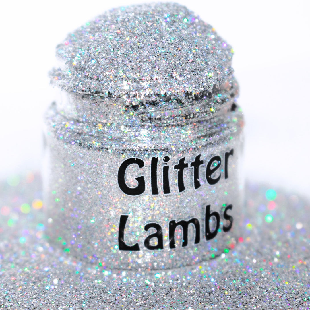 Twinkle This Star.Sucker  Silver Holographic Glitter For