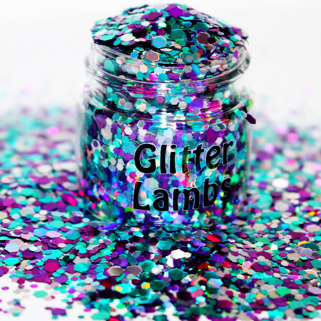 Under The Sea Glitter. Great for crafts, nails, resin, body, etc. by Glitter Lambs.com