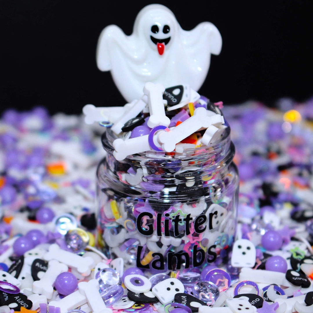 We're Ghosts (Beetlejuice) Halloween Fake Sprinkles Clay by GlitterLambs.com