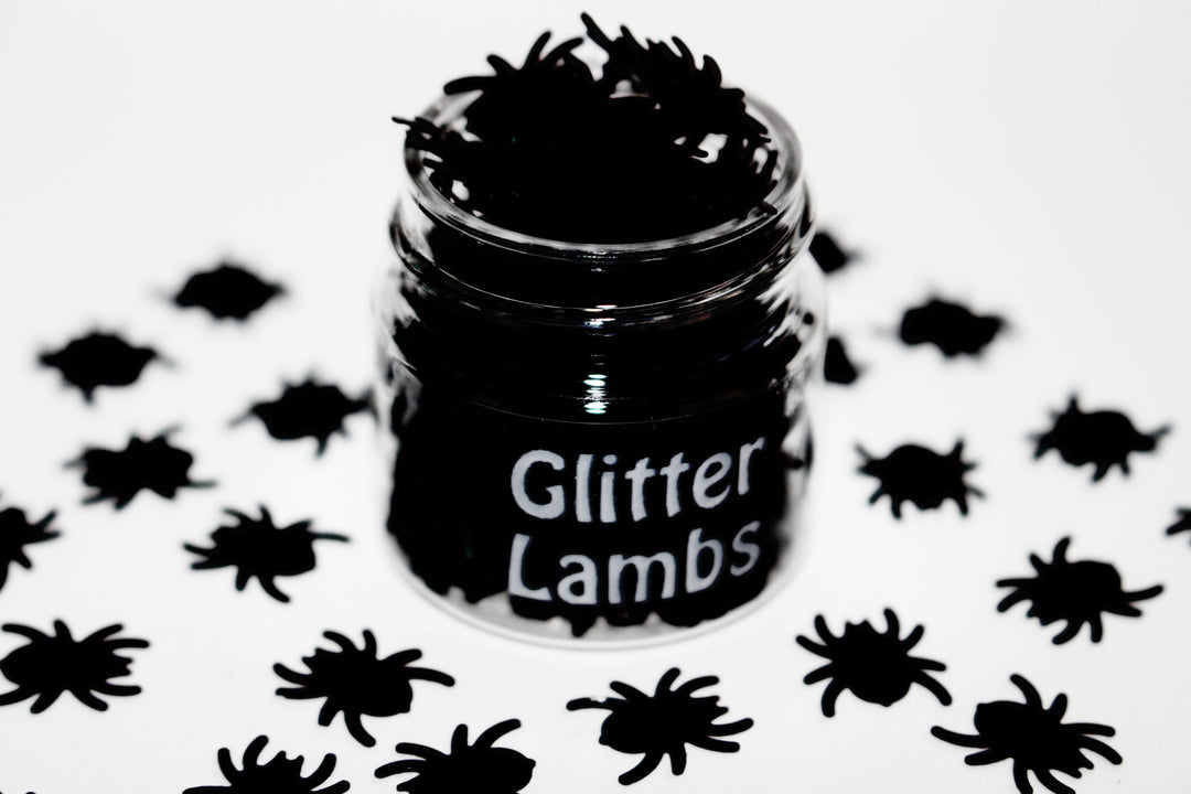 What A Pretty Spider Glitter. Great for crafts, resin, etc. 15 mL jar. by GlitterLambs.com