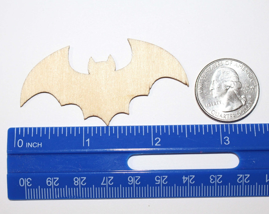 Bat Halloween Laser Cut Wood Shapes by GlitterLambs.com