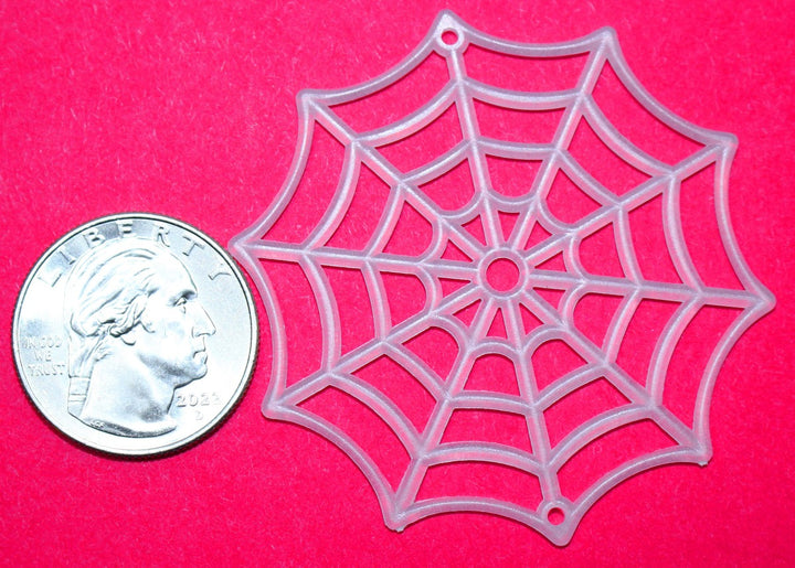 Plastic Halloween Spider Webs by GlitterLambs.com Glow In The Dark