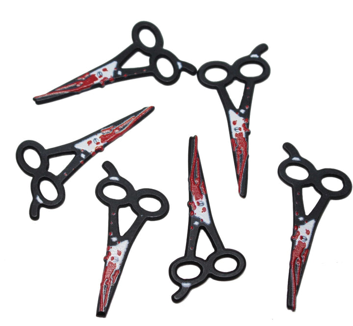 Bloody Scissors Halloween Miniature by GlitterLambs.com
