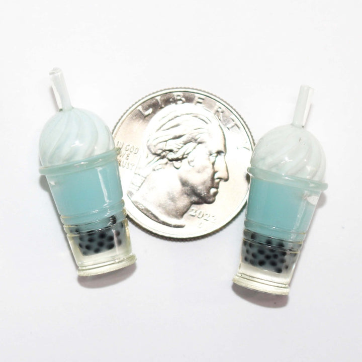 Blue Boba Drinks Charms by GlitterLambs.com