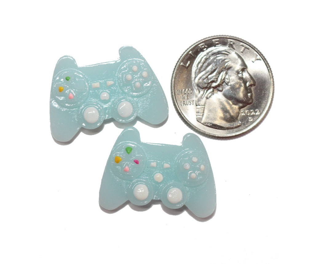 Blue Game Controller Charm by GlitterLambs.com