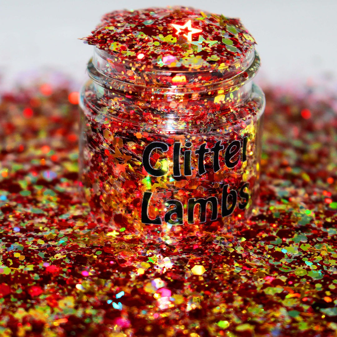 Bring Us Some Figgy Pudding Christmas Glitter by GlitterLambs.com