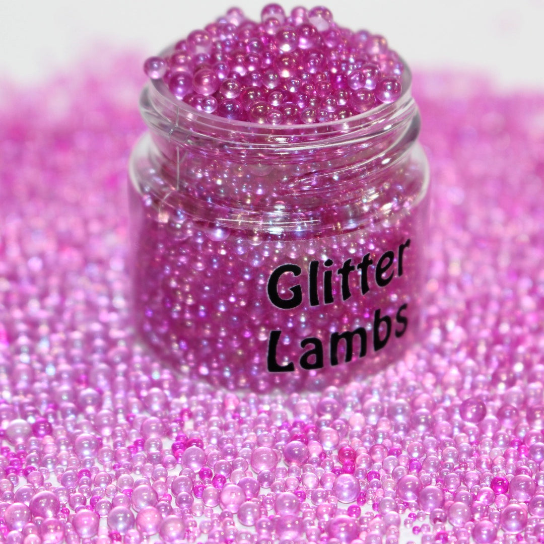 Bully Me & My Pet Flamingo Will Slap You Stupid caviar beads by GlitterLambs.com 1-3mm