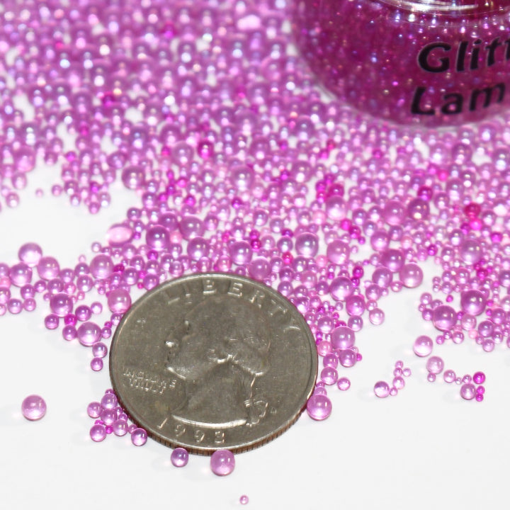 Bully Me & My Pet Flamingo Will Slap You Stupid caviar beads by GlitterLambs.com 1-3mm