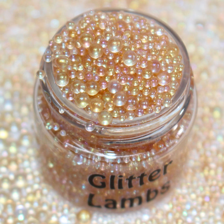 Champagne Toast 1-3mm caviar beads by GlitterLambs.com