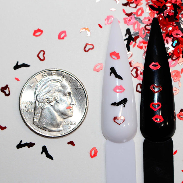 Cherry Lip Gloss Valentine Glitter Holographic by GlitterLambs.com