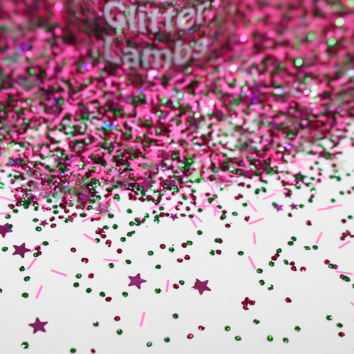 Christmas Cards Glitter by GlitterLamsbs.com