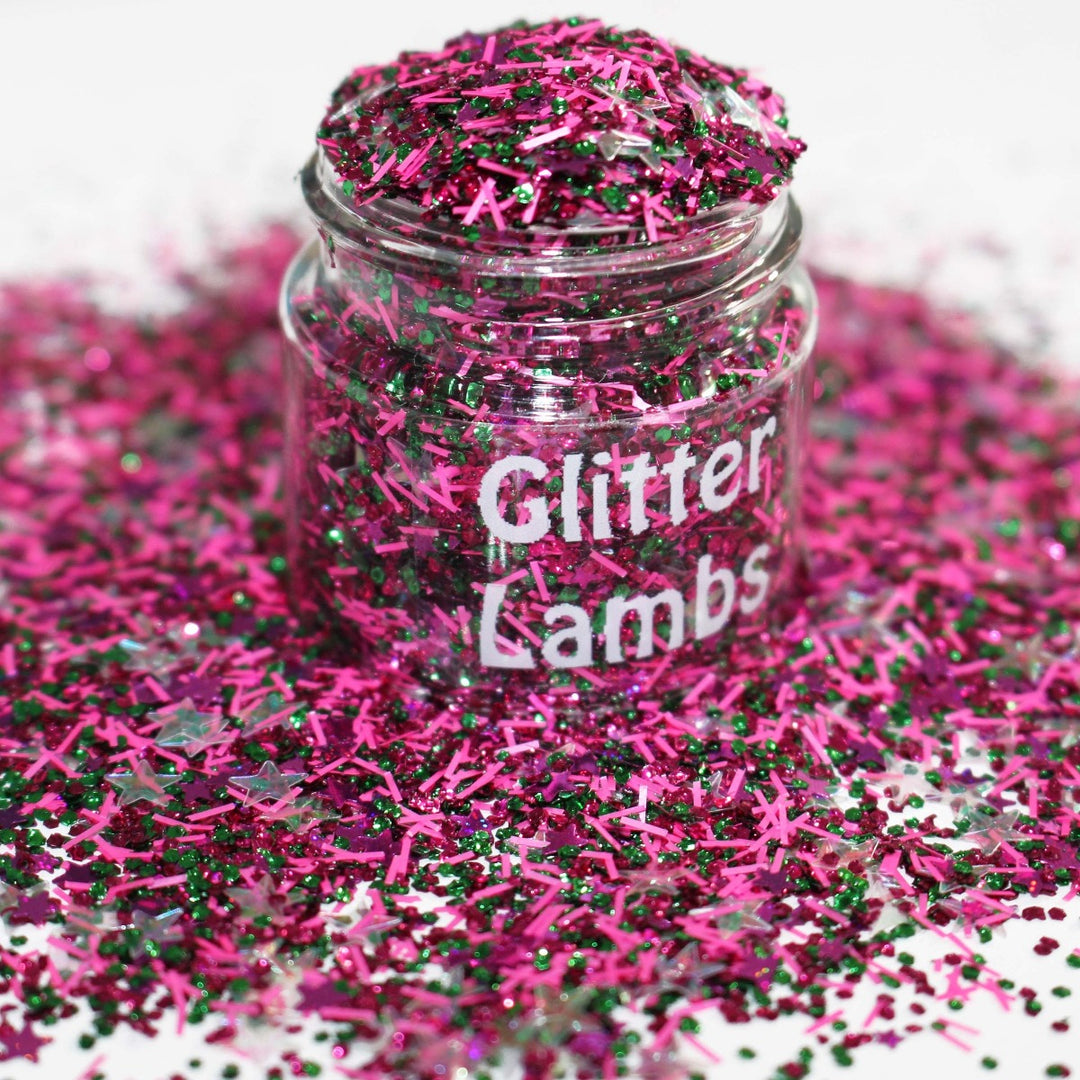 Christmas Cards Glitter by GlitterLamsbs.com