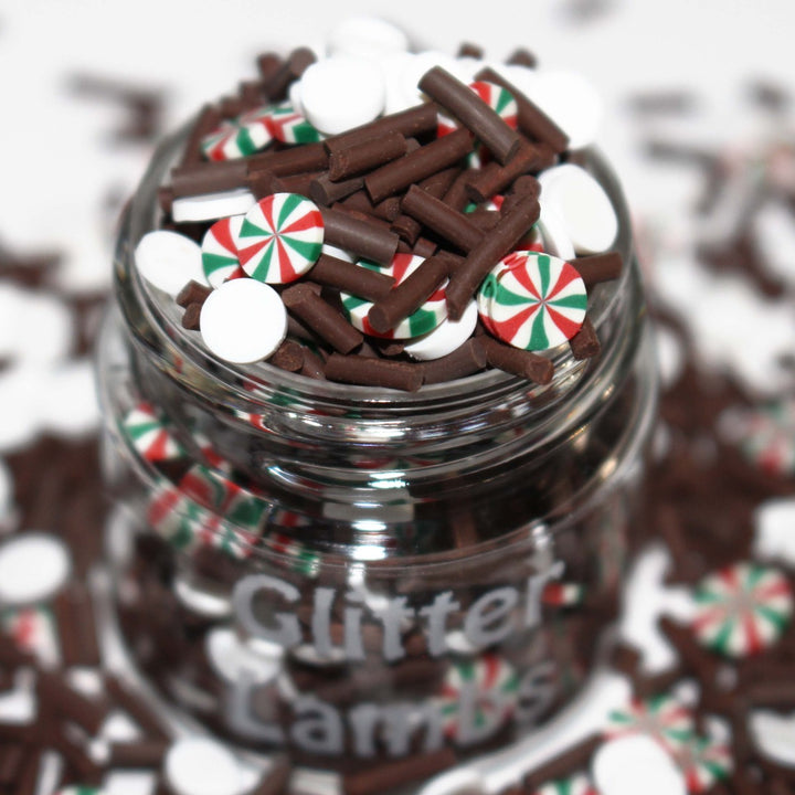 Christmas Hot Cocoa Clay Slice Sprinkles by GlitterLambs.com
