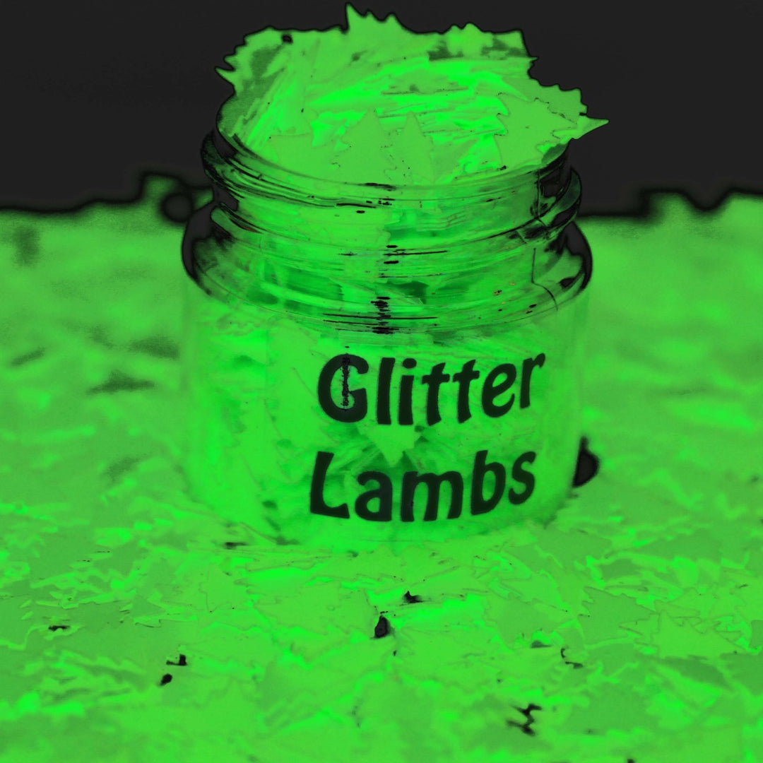 Christmas Miracle Glow In The Dark Christmas Tree Glitter by GlitterLambs.com