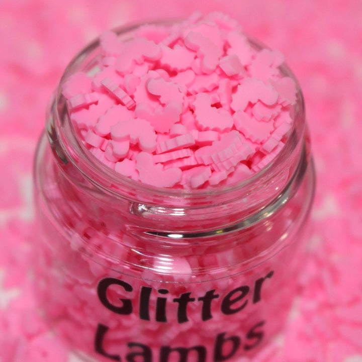 Cotton Candy Bats Fake Clay Sprinkles by GlitterLambs.com | Pink Bats