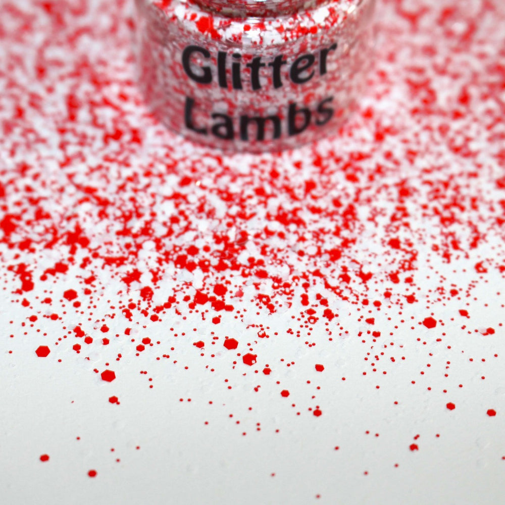 Crushed Candy Canes Christmas Glitter by GlitterLambs.com