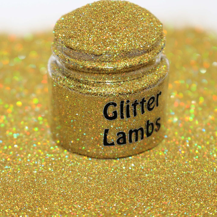 Extraterrestrial Research Gold Holographic Cosmetic Glitter (.004) by GlitterLambs.com