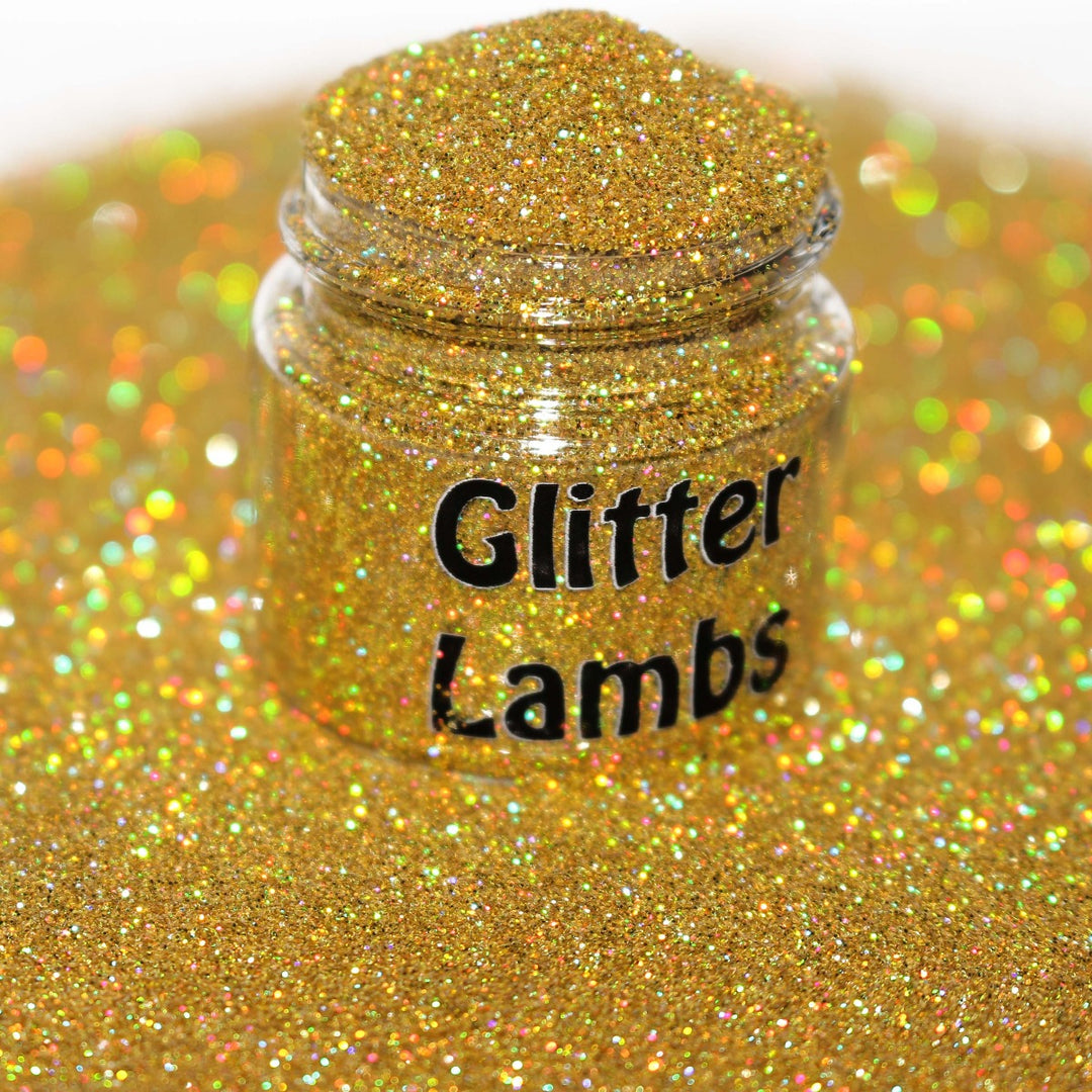 Goldilocks Gold Holographic Glitter (.008) – Glitter Lambs