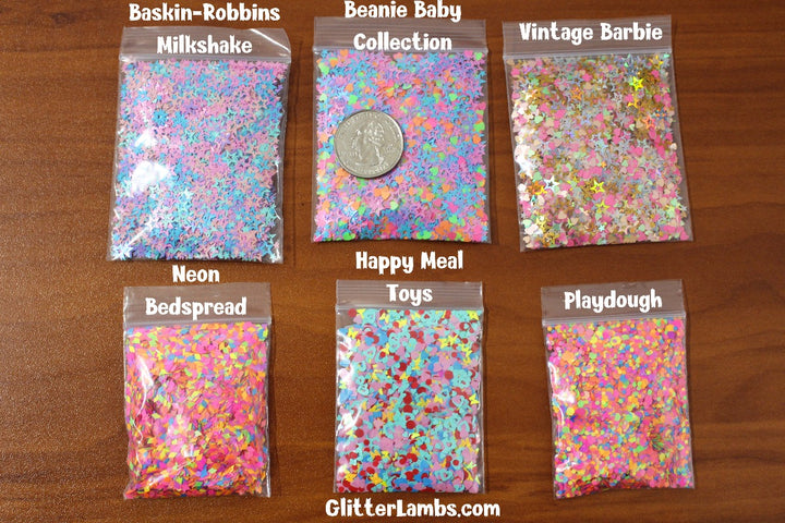 happy meal toys glitter