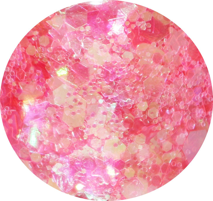 He Looks Like A Deranged Easter Bunny Christmas glitter.  (Ralphie From A Christmas Story) This chunky loose pink glitter mix is great for crafts, nails, resin, body, hair, tumbler cups, diy projects, acrylic pouring, etc. by GlitterLambs.com