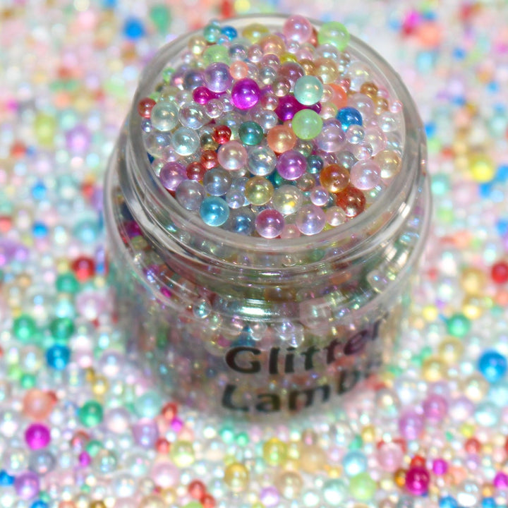 Help! I'm Trapped In A Video Game (1-3mm) caviar bubble beads by GlitterLambs.com