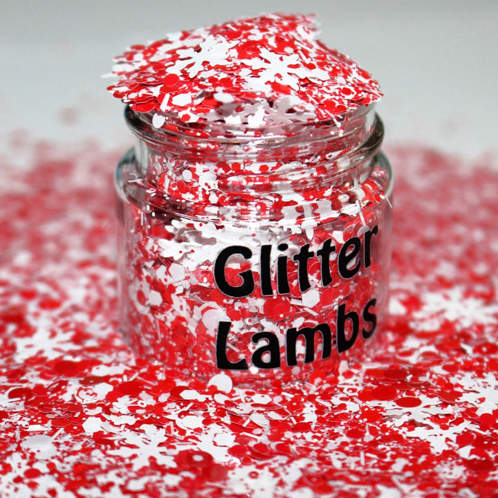 Here Comes Santa Claus Christmas Glitter by GlitterLambs.com