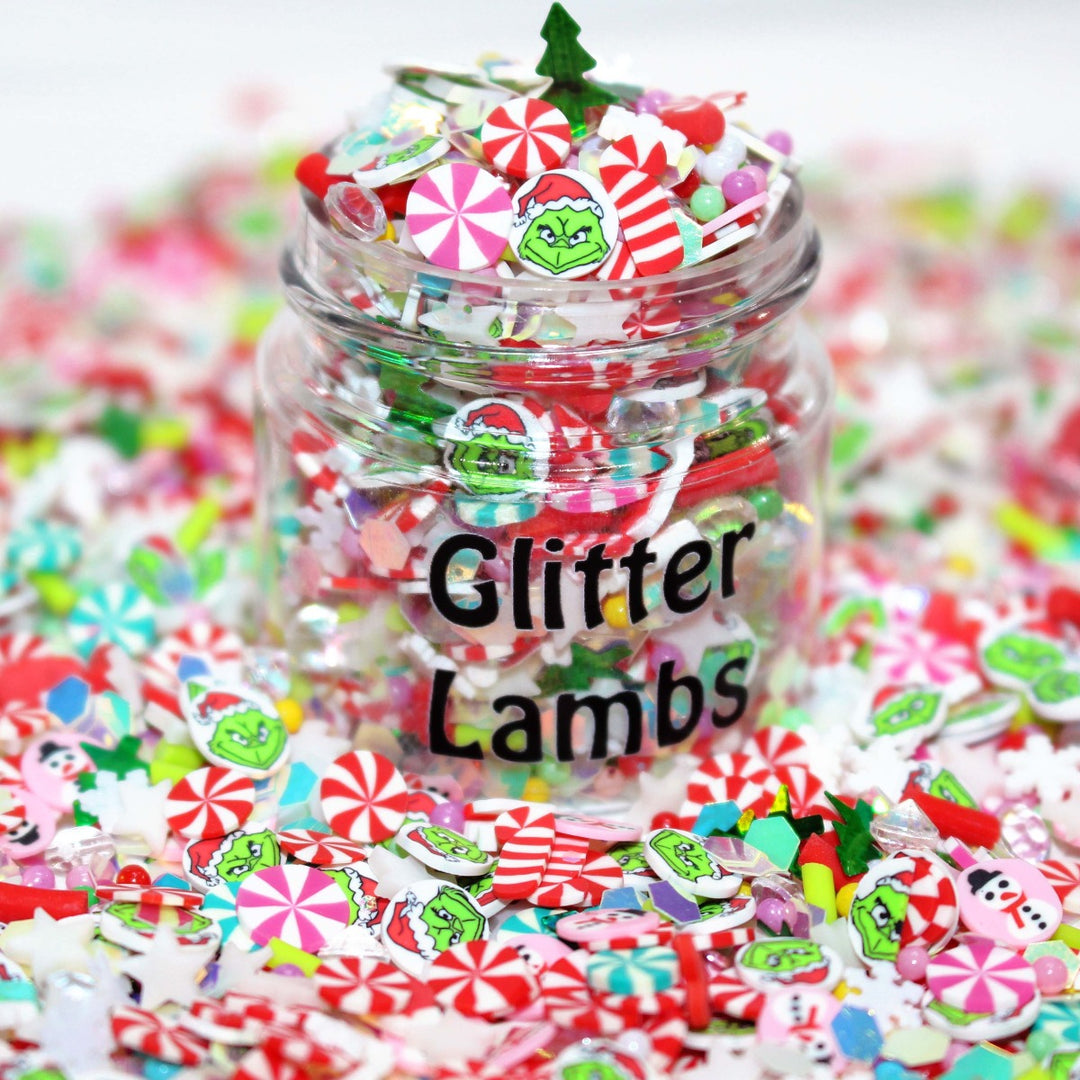 Merry Grinchmas Christmas Glow In The Dark Mix by GlitterLambs.com