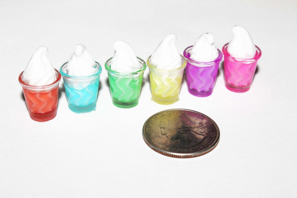 Milkshake miniatures fake food cabochons for slime, diy crafts by GlitterLambs.com