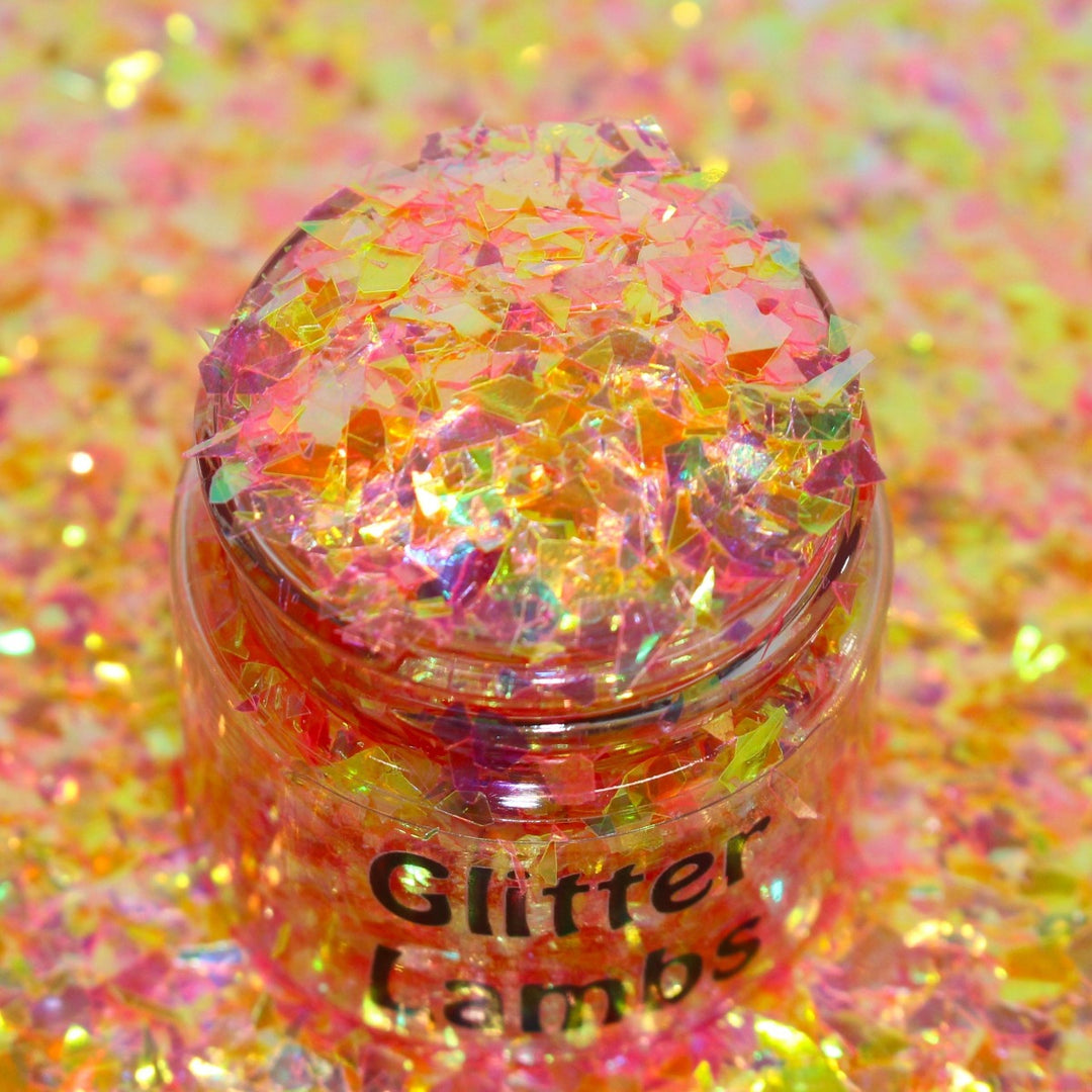 Orange Slush Mylar Glitter by GlitterLambs.com