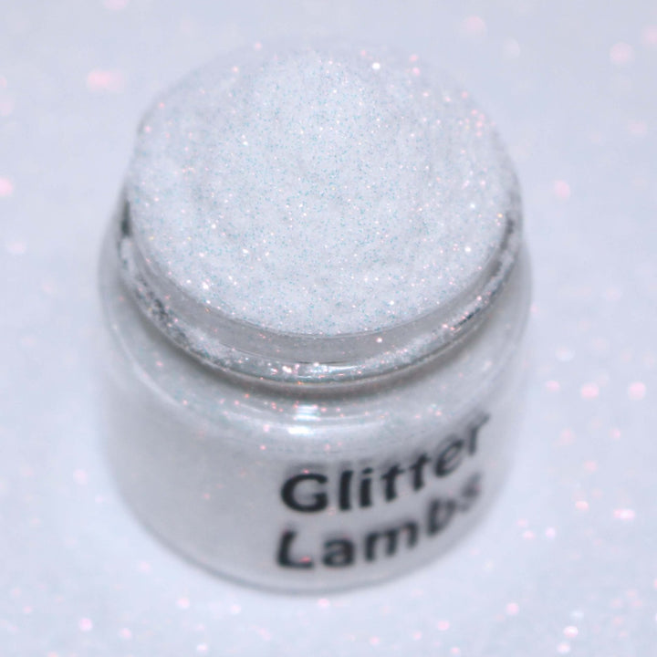 Shock Tart Snow Cone White Iridescent Cosmetic Glitter (.004) by GlitterLambs.com