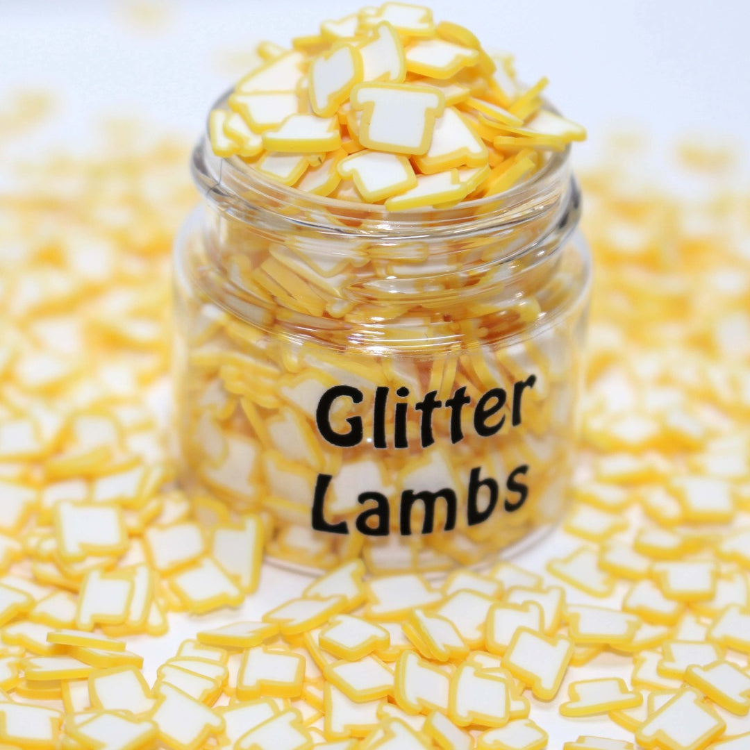 Slice Of Bread Clay Sprinkles by GlitterLambs.com