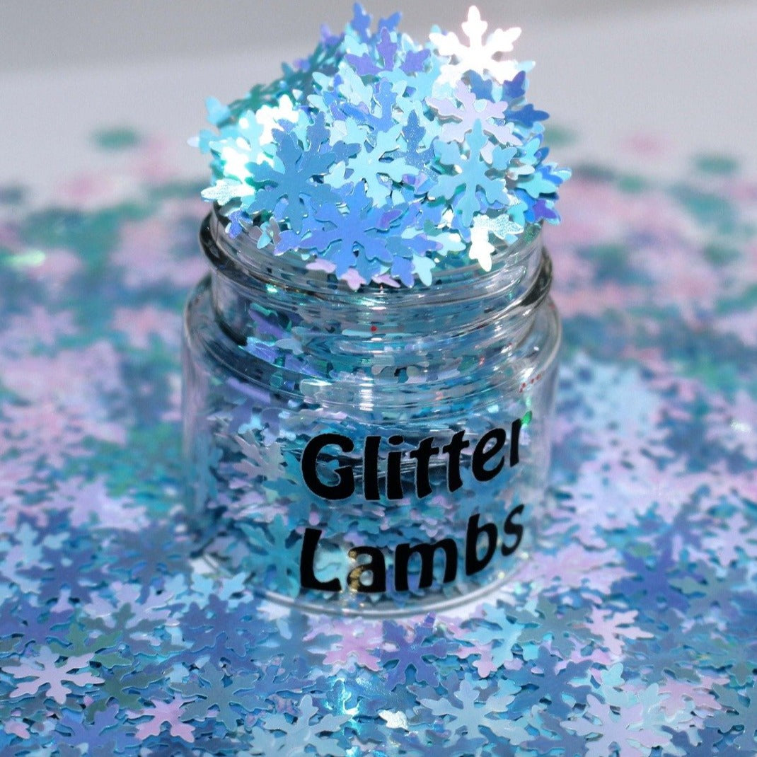 Snow Flurries Christmas Glitter by GlitterLambs.com