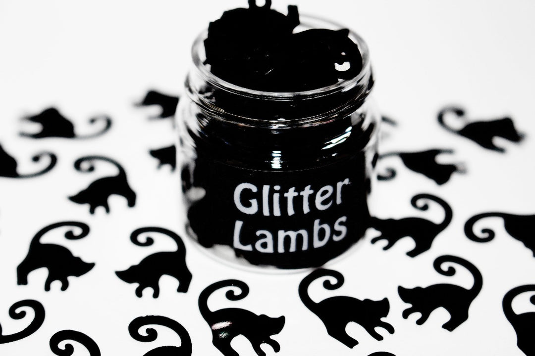 Thackery Binx Glitter. Huge Cats. Great for crafts, resin, etc. 15 mL jar. by Glitter Lambs glitterlambs.com