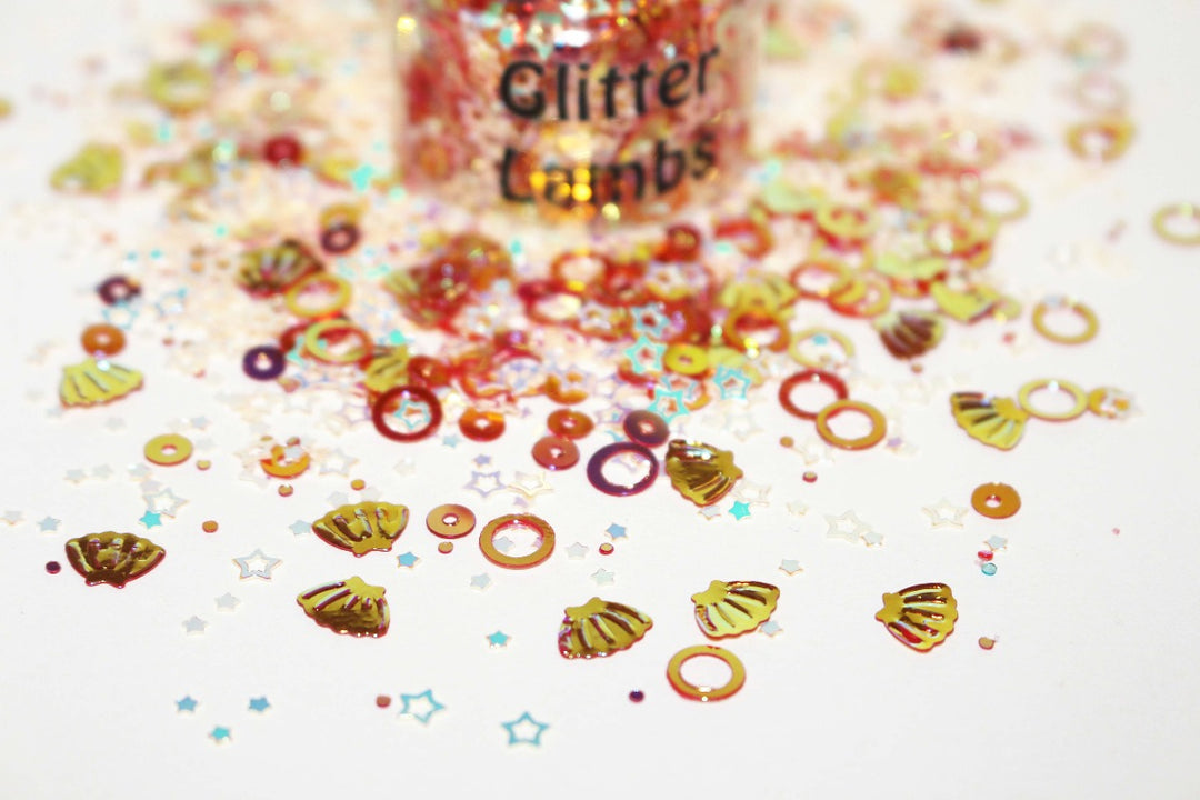 Thanksgiving Mermaids Glitter by GlitterLambs.com